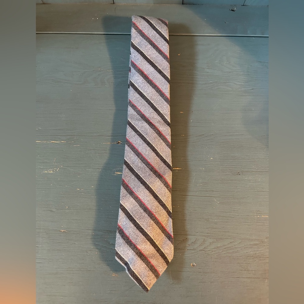 Boyd’s Philadelphia Striped Blue Gray and Red Men's Tie